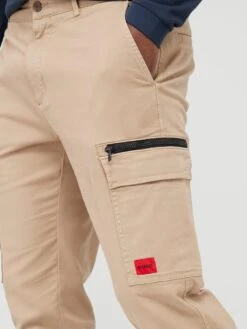 HUGO Glian231d Slim Fit Trousers - Light Brown  -Barbou Clothing Shop VFZHY SQ4 0000000143 BROWN MDd
