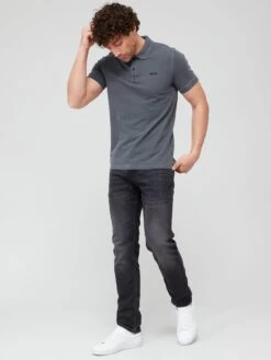 BOSS Prime Slim Fit Polo Shirt - Dark Grey  -Barbou Clothing Shop VFZJB SQ3 0000000070 DARK GREY MDo