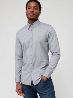 BOSS Rickert Regular Fit Longsleeve Shirt - Dark Grey
