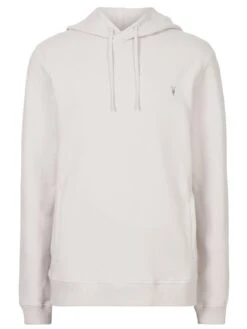 AllSaints Raven Overhead Hoodie - Grey -Barbou Clothing Shop VG7JO SQ3 0000000005 GREY SLf