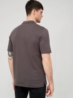 Jack & Jones Revere Collar Polo Shirt - Khaki  -Barbou Clothing Shop VG7LD SQ2 0000000047 GREEN MDb