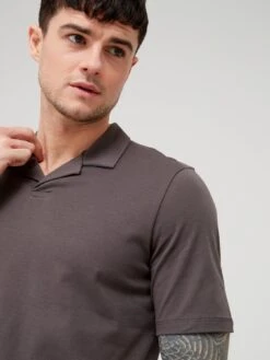 Jack & Jones Revere Collar Polo Shirt - Khaki  -Barbou Clothing Shop VG7LD SQ4 0000000047 GREEN MDd