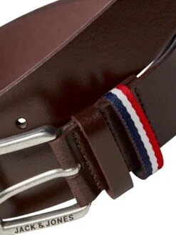 Jack & Jones Jack & Jones Leather Belt - Brown -Barbou Clothing Shop VG7O5 SQ3 0000000143 BROWN SLd