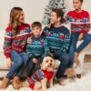 Very Man Men's Family Novelty Fair Isle Christmas Jumper - Red -Barbou Clothing Shop VG88D SQ1 0000000048 NAVY ASf
