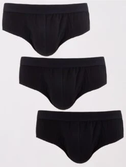 Everyday 3 Pack Black Briefs
