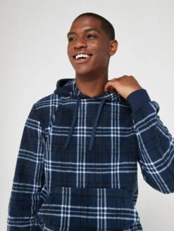 Very Man Soft Touch Lounge Set - Navy Check -Barbou Clothing Shop VGPQF SQ5 0000000048 NAVY MDd1