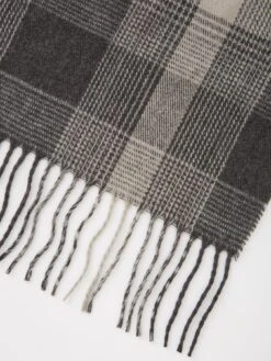 Very Man Check Scarf - Grey -Barbou Clothing Shop VGPRK SQ4 0000000005 GREY SLd1