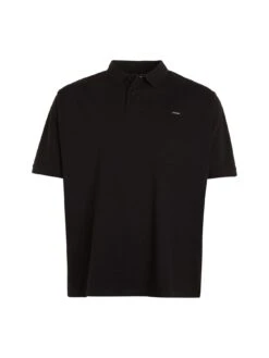 Calvin Klein Big & Tall Stretch Pique Slim Fit Polo Shirt - Black -Barbou Clothing Shop VGYAG SQ5 0000000004 BLACK MDd1