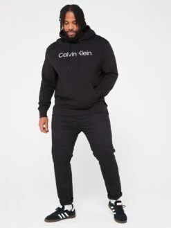 Calvin Klein Big & Tall Hero Logo Comfort Fit Hoodie - Black -Barbou Clothing Shop VGYAN SQ3 0000000004 BLACK MDo