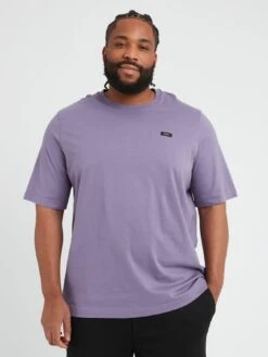 Calvin Klein Big & Tall Cotton Comfort Fit T-shirt - Purple