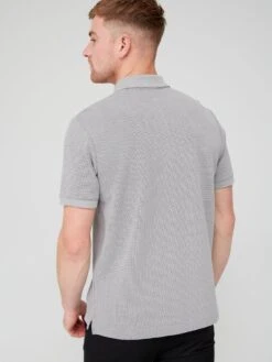 Calvin Klein Textured Two Tone Polo - Grey -Barbou Clothing Shop VGYEG SQ2 0000000005 GREY MDb