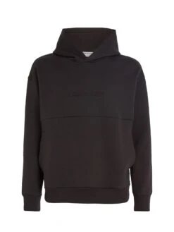 Calvin Klein Comfort Debossed Logo Hoodie - Black -Barbou Clothing Shop VGYFD SQ5 0000000004 BLACK MDd1