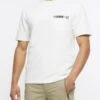 River Island Short Sleeve Regular Fit Crafted Pocket T-Shirt - Ecru -Barbou Clothing Shop VGYFK SQ1 0000000003 NATURAL MDf