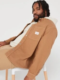 Calvin Klein Jeans Big & Tall Linear Oversized Shirt -Barbou Clothing Shop VGYVI SQ5 0000000265 MID WASH MDd1