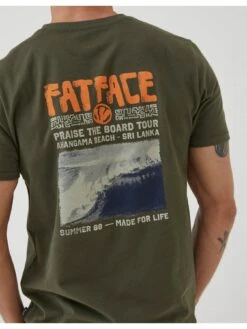 FatFace Surf T-shirt - Khaki -Barbou Clothing Shop VHBQ9 SQ5 0000000058 KHAKI MDd1