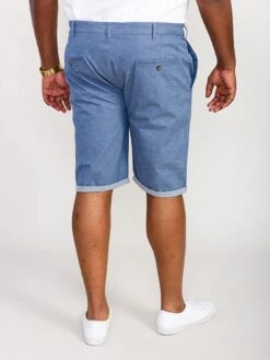 D555 Alderton Stretch Chambray Shorts -Navy -Barbou Clothing Shop VHGHF SQ2 0000000048 NAVY MDb