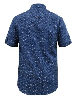 D555 Tristain Floral Print Button Down Collar Shirt -Barbou Clothing Shop VHGHM SQ6 0000000048 NAVY MDd2
