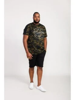 D555 Sullivan Camo Malibu Chest Print T-Shirt -Barbou Clothing Shop VHGIM SQ3 0000000058 KHAKI MDo