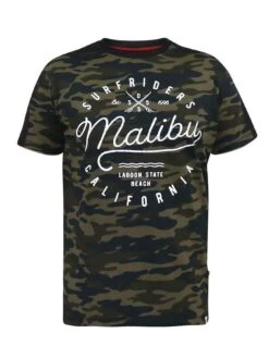 D555 Sullivan Camo Malibu Chest Print T-Shirt -Barbou Clothing Shop VHGIM SQ5 0000000058 KHAKI MDd1