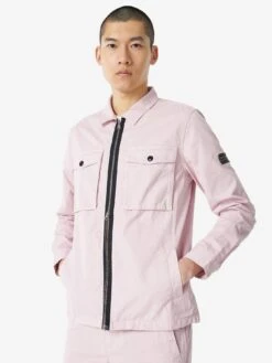 Barbour International Cloud Zip Thru Overshirt - Pink