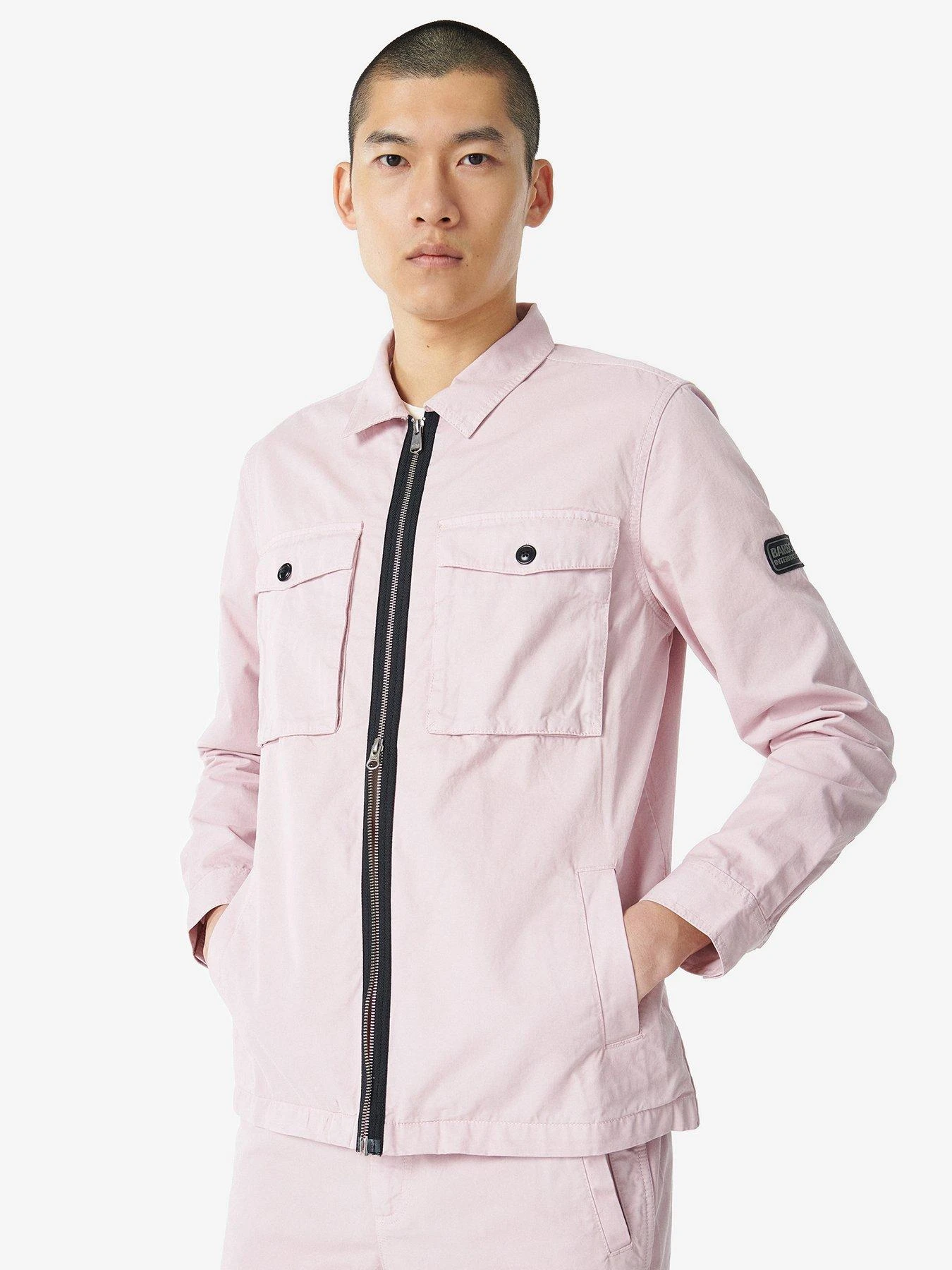 Barbour International Cloud Zip Thru Overshirt - Pink 3 Barbour International Cloud Zip Thru Overshirt - Pink