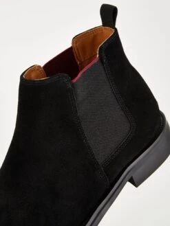 Very Man Suede Chelsea Boot - Black -Barbou Clothing Shop VI36F SQ6 0000000004 BLACK SLd