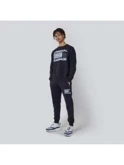 Criminal Damage Universe Sweatshirt - Black -Barbou Clothing Shop VIEBS SQ3 0000000004 BLACK MDo