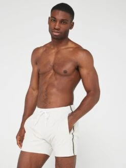 BOSS Iconic Swimshort - Cream -Barbou Clothing Shop VIH4S SQ5 0000000215 LIGHT GREY MDd1