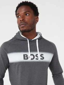 BOSS Bodywear Authentic Lounge Hoodie - Grey -Barbou Clothing Shop VIIOJ SQ4 0000000005 GREY MDd