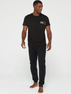 BOSS Bodywear 24 Logo T-shirt - Black -Barbou Clothing Shop VIIX3 SQ3 0000000004 BLACK MDo