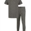 Lyle & Scott Lamont 2 Piece Nightwear Gift Set - Grey -Barbou Clothing Shop VIKIR SQ1 0000000005 GREY MDf