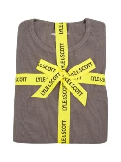Lyle & Scott Lamont 2 Piece Nightwear Gift Set - Grey -Barbou Clothing Shop VIKIR SQ6 0000000005 GREY MDd2