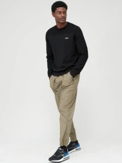 BOSS Momentum Crew Neck Jumper - Black -Barbou Clothing Shop VIOOU SQ3 0000000004 BLACK MDo