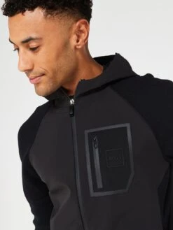 BOSS Markis Hooded Cargian -Barbou Clothing Shop VIOP3 SQ4 0000000004 BLACK MDd