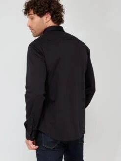 BOSS Biado_r Long Sleeve Regular Fit Shirt - Black  -Barbou Clothing Shop VIOPP SQ5 0000000004 BLACK MDd1