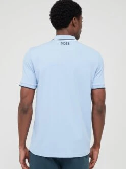 BOSS Paddy Pro Regular Fit Polo Shirt - Blue  -Barbou Clothing Shop VIORL SQ2 0000000150 LIGHT BLUE MDb