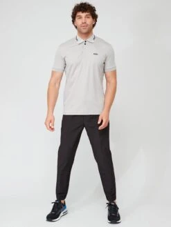 BOSS Paddy 1 Regular Fit Polo Shirt - Grey  -Barbou Clothing Shop VIOTT SQ3 0000000005 GREY MDo