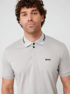 BOSS Paddy 1 Regular Fit Polo Shirt - Grey  -Barbou Clothing Shop VIOTT SQ4 0000000005 GREY MDd