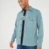 BOSS Lovelock Overshirt -Barbou Clothing Shop VIOU4 SQ1 0000011378 DARK AQUA MDf
