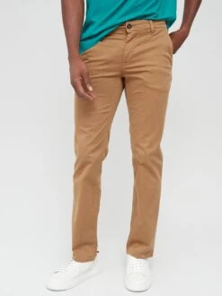 BOSS Schino-slim D Slim Fit Chino Pants - Dark Beige 
