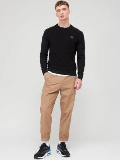 BOSS Kesom Knitted Jumper - Black  -Barbou Clothing Shop VIOWC SQ3 0000000004 BLACK MDo