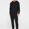 HUGO Bodywear Linked Lightweight Long Pyjama - Black -Barbou Clothing Shop VIS0A SQ1 0000000004 BLACK MDf