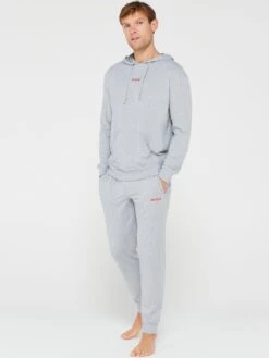 HUGO Bodywear Linked Lightweight Long Pyjama - Grey