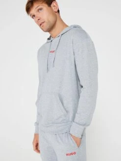 HUGO Bodywear Linked Lightweight Long Pyjama - Grey -Barbou Clothing Shop VIS0C SQ4 0000000005 GREY MDd