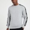 HUGO Sporty Tape Logo Lounge Sweatshirt - Medium Grey -Barbou Clothing Shop VIS0P SQ1 0000000005 GREY MDf