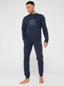 HUGO Bodywear Stacked Pants - Dark Blue -Barbou Clothing Shop VIS0R SQ3 0000000354 DARK BLUE MDo