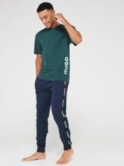 HUGO Bodywear Relaxed Fit Lounge T-Shirt -Barbou Clothing Shop VIS55 SQ3 0000000630 DARK GREEN MDo