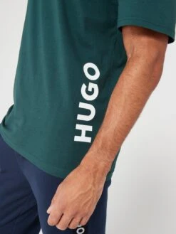 HUGO Bodywear Relaxed Fit Lounge T-Shirt -Barbou Clothing Shop VIS55 SQ4 0000000630 DARK GREEN MDd