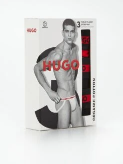 HUGO Bodywear 3 Pack Jockstrap - Multi -Barbou Clothing Shop VIS57 SQ4 0000002882 BRIGHT RED SLd1