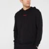 HUGO Bodywear Linked Lightweight Hoodie -Barbou Clothing Shop VIS7D SQ1 0000000004 BLACK MDf